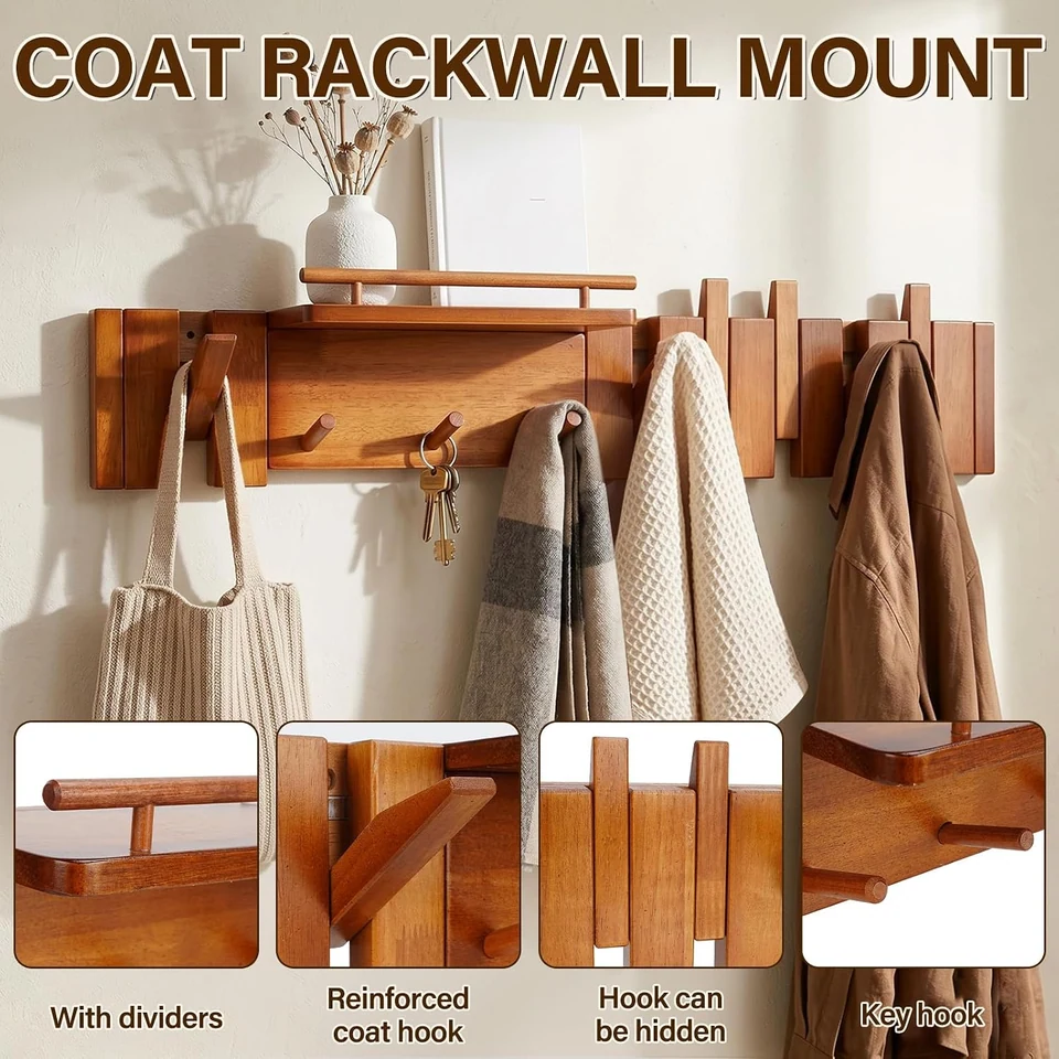 GISTAR wall-mounted hanger 9-hook product view 2