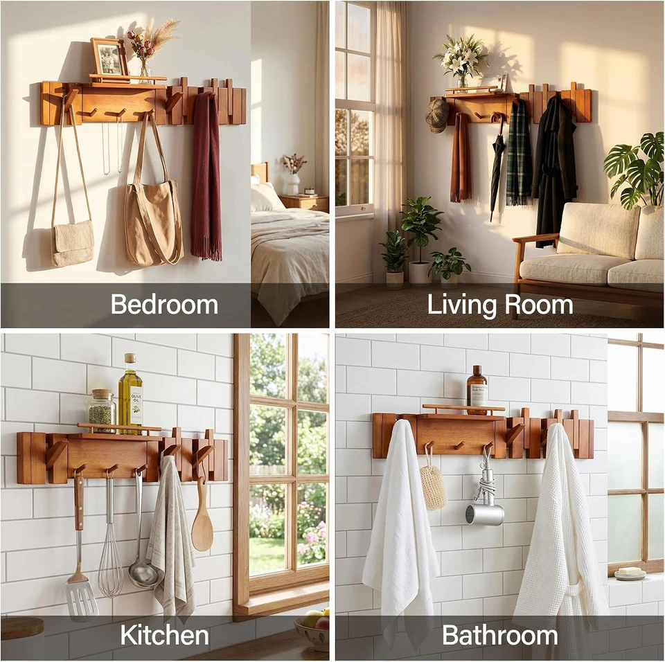 GISTAR wall-mounted hanger 9-hook product view 5