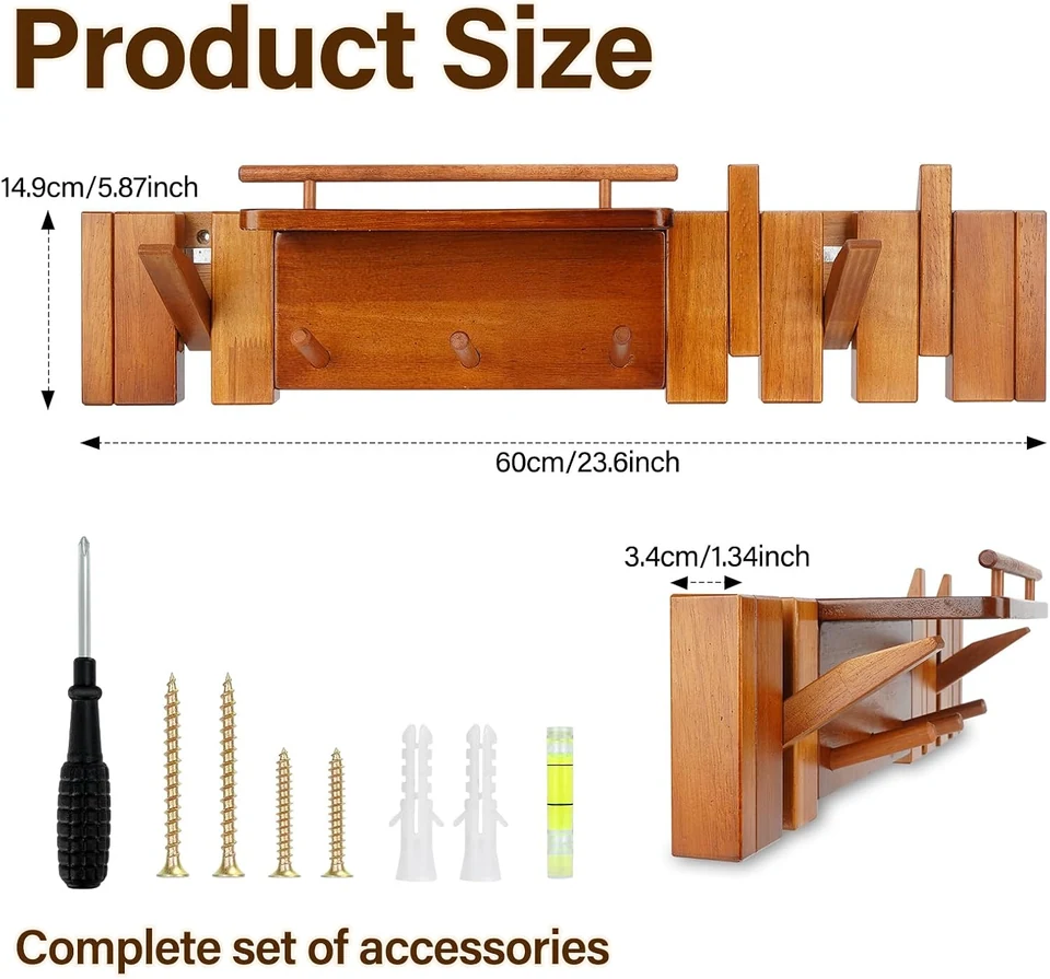 GISTAR wall-mounted hanger 7-hook product view 6